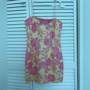 Pink Floral Dress
